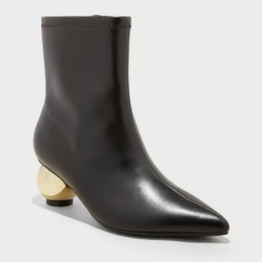 A New Day - Jaz Ankle Boots with Memory Foam Insole - Black - new